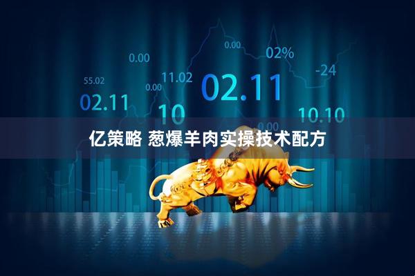 亿策略 葱爆羊肉实操技术配方